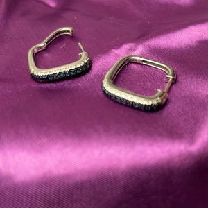 Square hoop earrings